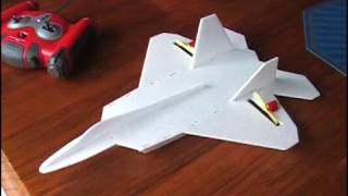 Micro YF22 Depron Flight Video [upl. by Nibur]