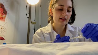 ASMR Seeing the Gynecologist Pelvic Exam and a Bartholin Cyst Soft Spoken [upl. by Germayne]