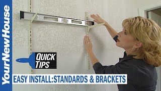 How to Install Shelf Standards and Brackets Correctly  Quick Tips [upl. by Neeuq283]