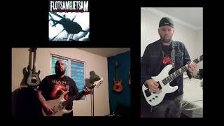 Flotsam and Jetsam quotSwatting at Fliesquot bass and guitar cover feat Miguel Buby Medina [upl. by Wilscam]