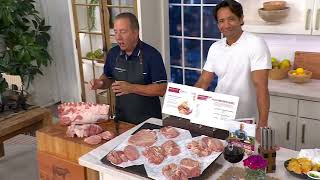 Rastellis 10 or 20 6oz Premium Pork Ribeye Steaks ampamp Butter on QVC [upl. by Knick48]