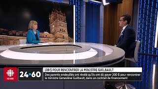 100  pour rencontrer la ministre Geneviève Guilbault  24•60 [upl. by Illib454]