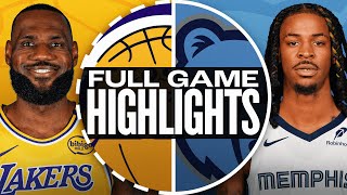 LAKERS at GRIZZLIES  FULL GAME HIGHLIGHTS  November 6 2024 [upl. by Lyram997]