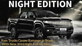 Ram Trucks Causes Rampage in Brazil With New 2024 Night Edition Model  dodge ram trx [upl. by Gibbeon366]