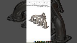 SolidWorks Exhaust Manifold Design [upl. by Hadria506]