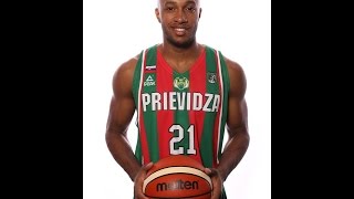 Andre Jones 21 BC Prievidza FIBA Europe Cup 2016 2017 [upl. by Liakim]