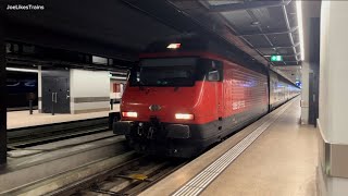 Bahnverkehr im Genfer Flughafen Bahnhof  2923 [upl. by Ecnar139]