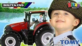 quotRiding along in my little RED TRACTORquot SONG Britains Tractor toy unboxing amp review [upl. by Winifred]