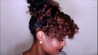 Quick Bantu Knot Out Updo  Natural Hair Tutorial [upl. by Naesad]