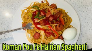 Marim Fe Spaghetti Nan Kay La Pou Premye Fwa😮  Vinn Bal Prinl Fe a [upl. by Worra]