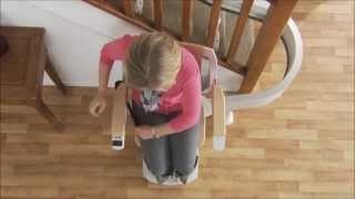 Acorn 180 Curved Stairlift Demonstration [upl. by Bate388]