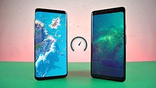 Samsung Galaxy S9 Plus vs Pixel 2 XL  Speed Test 4K [upl. by Binky]