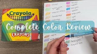 Crayola 64 Crayon Pack Color Review One Color SHOCKED Me [upl. by Keefer559]