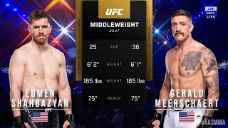 EDMEN SHAHBAZYAN VS GERALD MEERSCHAERT FULL FIGHT UFC ON ESPN 62 [upl. by Ahsataj927]