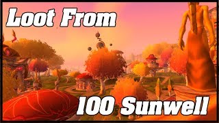 I Farmed SUNWELL a 100 Times This is What i Got [upl. by Lybis]