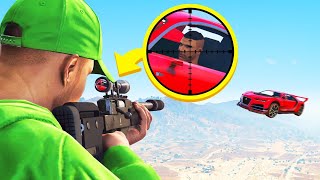 CRAZIEST MIDAIR SNIPER SHOT GTA 5 Cars vs Snipers [upl. by Skardol806]