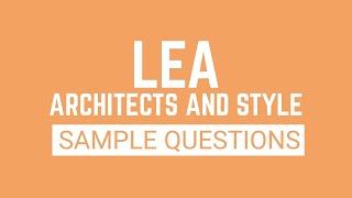 🏆 Architecture Licensure Examination ALE 📐  Famous Architects and Style Questions [upl. by Adnilav]