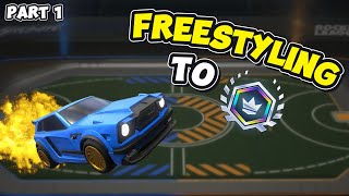 Freestyling To Grand Champion In Rocket League Sideswipe Part 1 [upl. by Oiled]