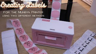 How I design labels for the Munbyn Thermal Printer  Using paid and FREE software [upl. by Leirea]