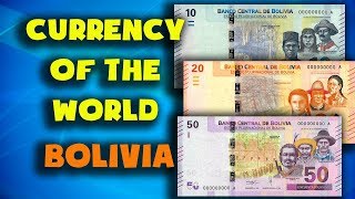 Currency of the world  Bolivia Bolivian boliviano Exchange rates Bolivia Bolivian banknotes [upl. by Shriner]