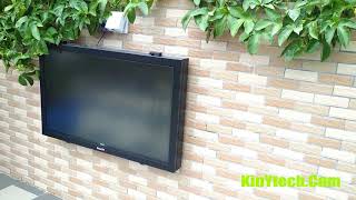 DIY waterproof television cheap by outdoor TV Cabinet [upl. by Schmitz]