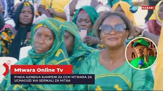 PINDA AZINDUA KWA KISHINDO KAMPENI ZA CCM UCHAGUZI WA SERIKALI ZA MITAA MTWARA [upl. by Aillicec363]