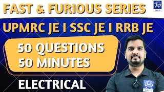 TOP 50 QUESTIONS I PART3 I SSC JE I RRB JE I UPMRC JE I ELECTRICAL I KUNAL SIR [upl. by Silsbye]