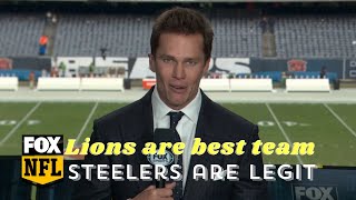 Jared Goffs Lions are best team in NFL Russell Wilsons Steelers are LEGIT contenders  Tom Brady [upl. by Atalee]