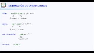 ESTIMACIÓN DE OPERACIONES HD [upl. by Orman]