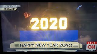 CNNs Coverage of the Times Square Ball Drop to Usher in 2020 amp a New Decade [upl. by Jacinthe717]