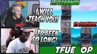 Tfue Was In TEARS After Teaching OPSCT How To BUILDPLAY Fortnite Again 10 Month Break [upl. by Tobin614]