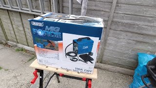 Draper MigForce 100 Gasless Mig Welder Unbox amp Review [upl. by Montfort]