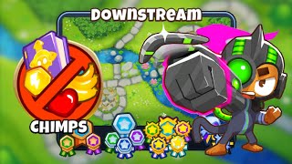 Downstream CHIMPS WalkthroughGuide  Bloons TD6 [upl. by Amairam]