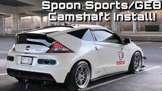 Honda CRZ Spoon SportsGE8 Camshaft Install [upl. by Odnalref]