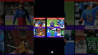 Virat Kohli VS Babar Azam Comparison ICC And IPLPCL shorts icc ipl pcl cricket viratkohali [upl. by Reginnej499]