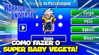 COMO FAZER O MELHOR BABY VEGETA NO WARRIORS OF THE UNIVERSE [upl. by Melton]