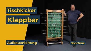 AufbauAnleitung Tischkicker quotklappbarquot [upl. by Napoleon]