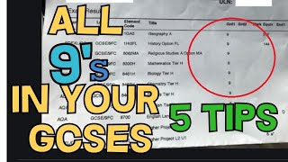 HOW TO GET ALL 9S IN YOUR GCSEs  5 SIMPLE TIPS [upl. by Brothers345]