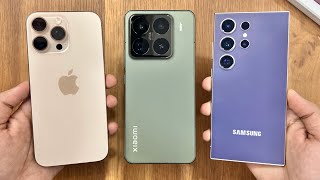 Xiaomi 15 Pro vs iPhone 16 Pro Max vs Samsung S24 Ultra [upl. by Montano]