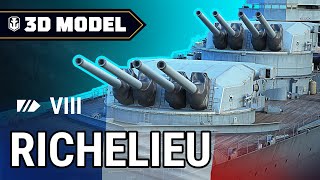 Dry Dock Richelieu — French battleship  World of Warships [upl. by Ylagam]