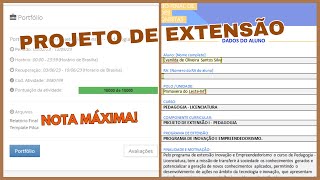 TIREI NOTA MÁXIMA MOSTREI DETALHADO MEU TRABALHO PROJETO de EXTENSÃO PRONTOUNOPAR [upl. by Akcinehs]