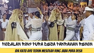 Ida Ratu Ayu tedun mesolah ring Pura Desa Pakraman Renon 2023 [upl. by Nnayllek43]