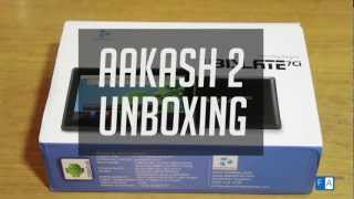 Aakash 2 Tablet Unboxing [upl. by Nomzaj]