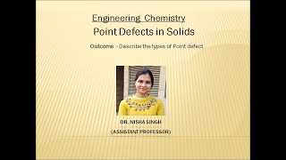 Point Defect By Dr Nisha Singh [upl. by Dibru]