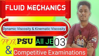 FLUID MECHANICS 03  Dynamic Viscosity amp Kinematic Viscosity  GNHKTalks [upl. by Aney683]