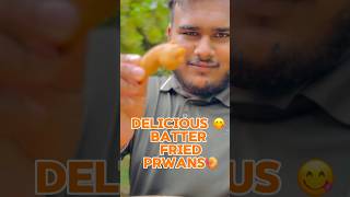 Let’s Make Battered Fried Prawns 😋🍤😋 food asmr trending shorts recipe viral seafood [upl. by Gnas]