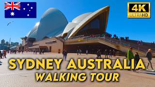 WALKING AROUND SPARKLING SYDNEY AUSTRALIA  Circular Quay  Opera House  4K UHD Video Walk [upl. by Yarod]