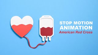 Blood Donation American Red Cross  Stopmotion animation [upl. by Osi929]