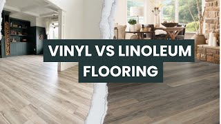 Vinyl vs linoleum Flooring  Comparing Vinyl and Linoleum Flooring Pros and Cons [upl. by Ayek972]