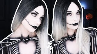 Jack Skellington Halloween Tutorial  Nightmare Before Christmas [upl. by Trevlac346]